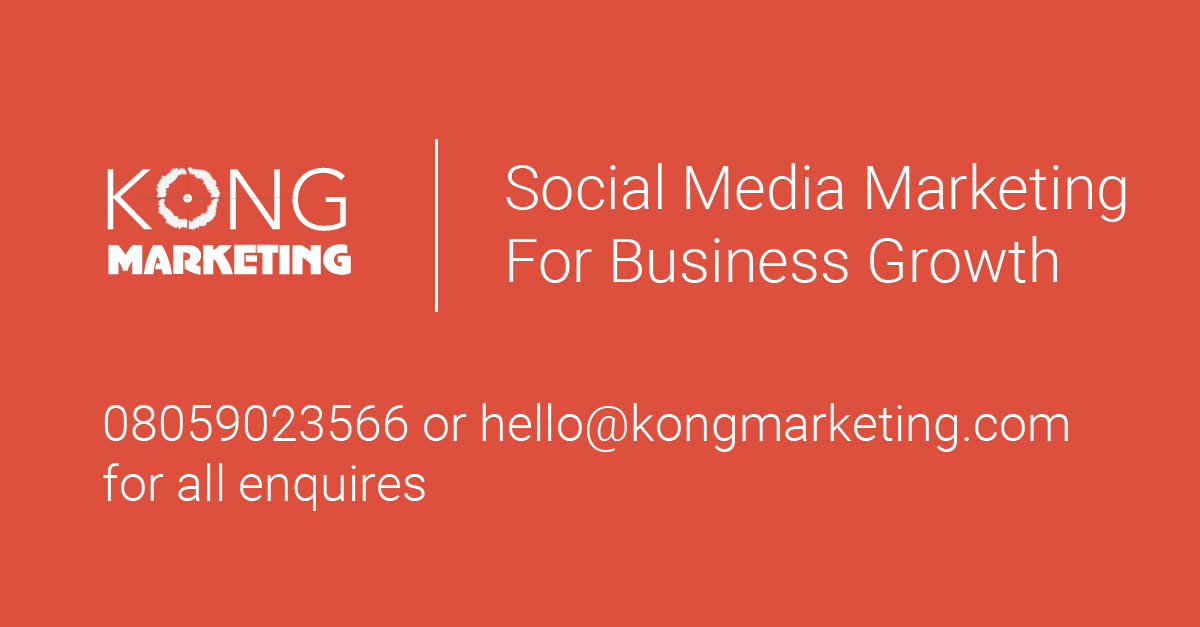 Social Media Marketing Company in Nigeria -Kong Marketing Agency